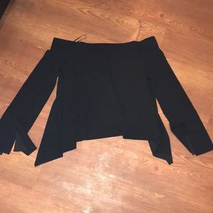 Black Off Shoulder Top